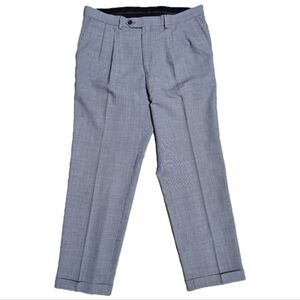 VTG Lauren Ralph Lauren Pleated Dress Pants Men's Size 34W x 30L Light Gray Wool